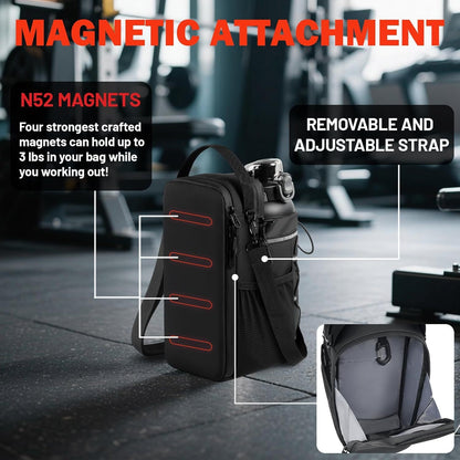 Magnetic Water Bottle Gym Bag
