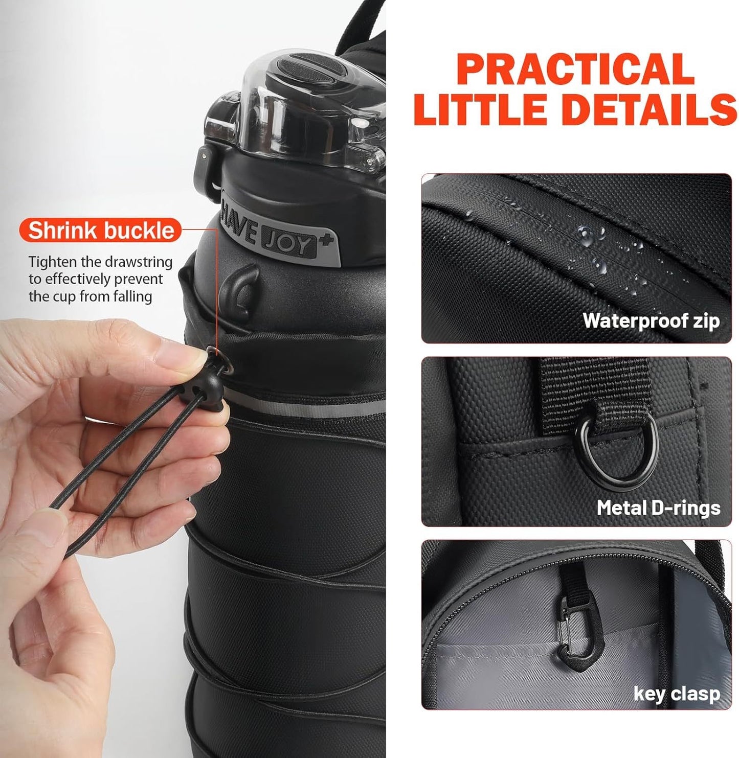 Magnetic Water Bottle Gym Bag